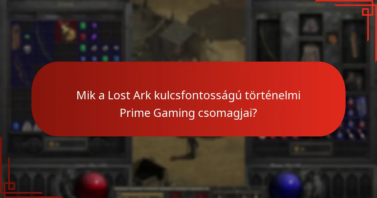 Milyen trendek figyelhetők meg a Lost Ark Prime Gaming csomagokban?